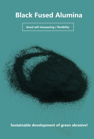Approvisionnement en usine 220 # 320 # Abrasifs en corindon noir largement utilisés dans les abrasifs consolidés et les abrasifs enduits