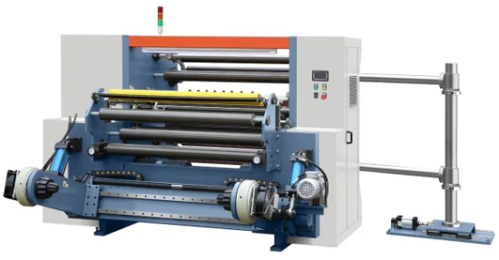 Machine de découpe de film plastique à bande abrasive de type vertical Machines à refendre les rouleaux de tissu non tissé